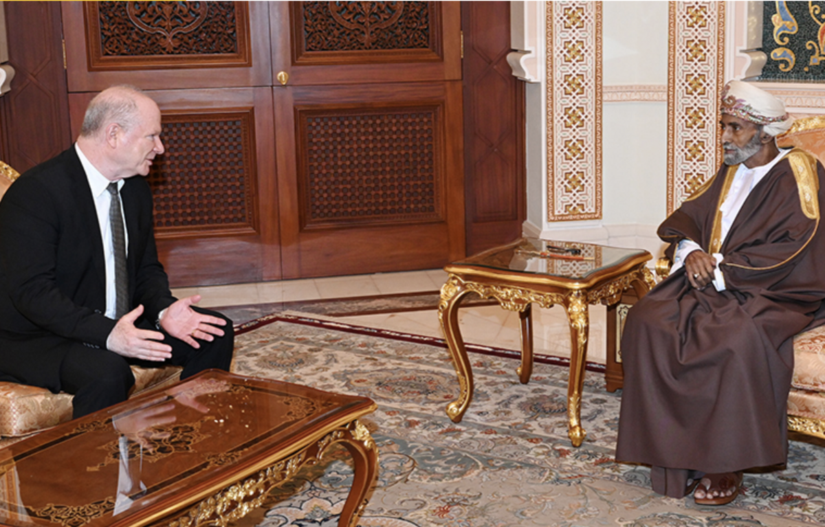 Ambassador Sievers meeting with Sultan Qaboos of Oman